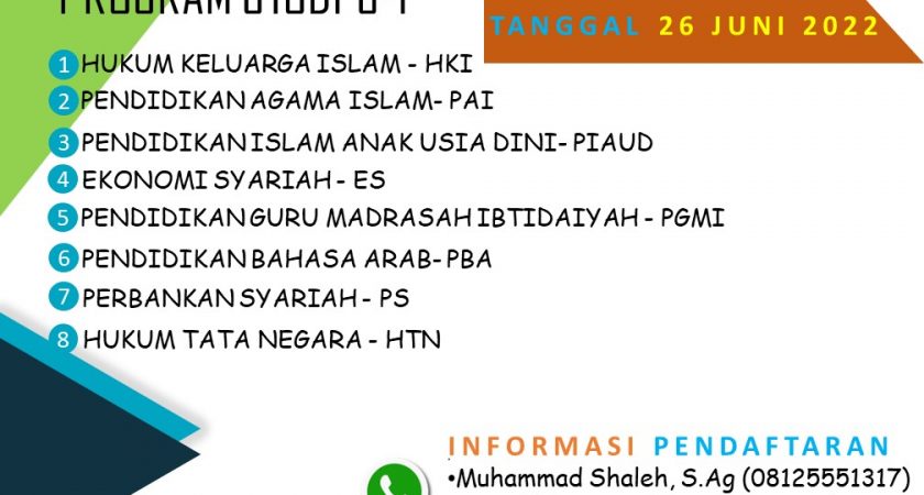 Informasi Perpanjangan Masa Pendaftaran PMB Gelombang 3 T.A.2022/2023
