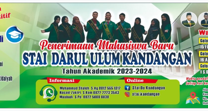 Penerimaan Mahasiswa Baru 2023 STAI Darul Ulum Kandangan Dibuka, Yuk Daftar